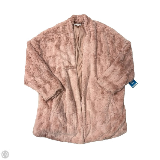 Jacket Faux Fur & Sherpa By Coco + Jaimeson In Pink, Size: L