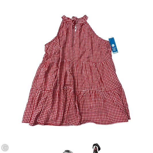 Dress Casual Short By Torrid In Red & White, Size: 4x