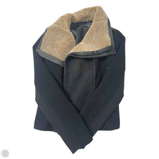 Jacket Moto By Vince In Black & Brown, Size: 0
