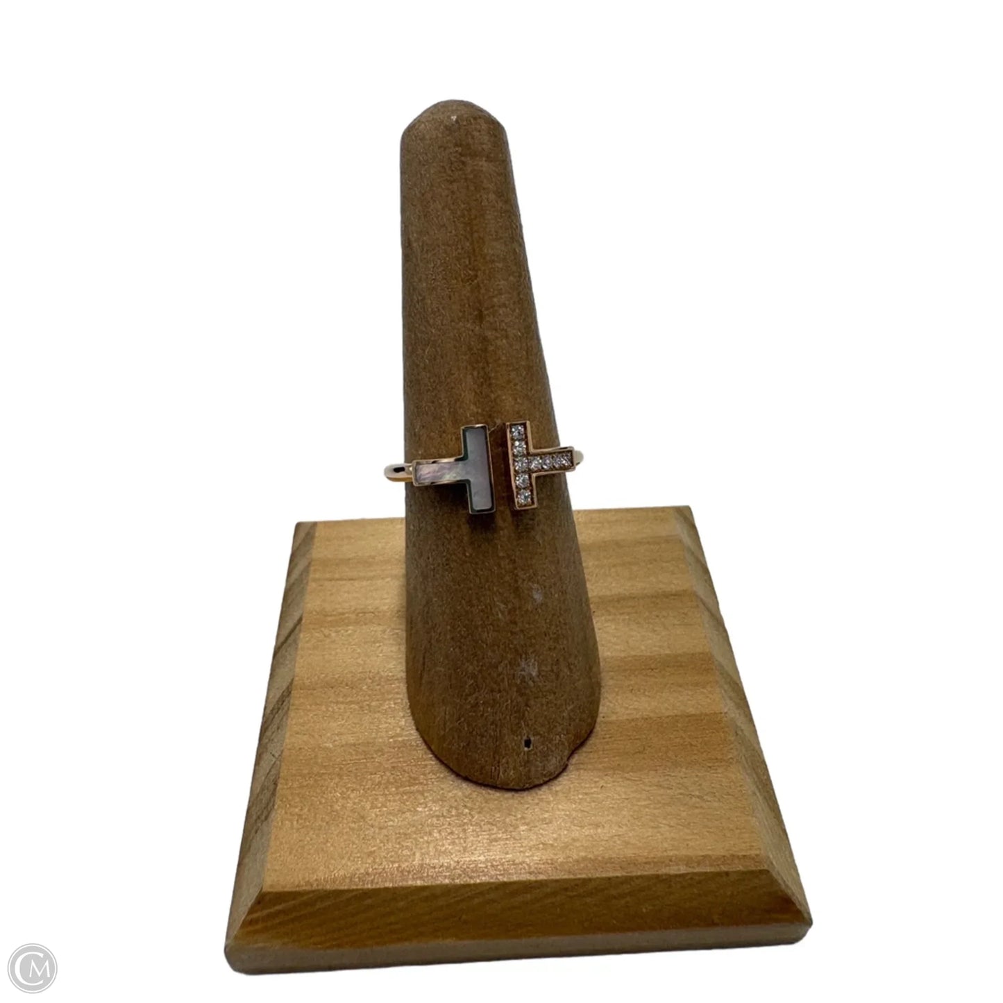 Tiffany & Company 18K Rose Gold T Wire Luxury Ring, Size: 7