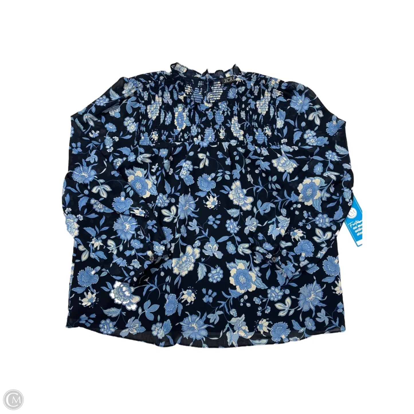 Top Long Sleeve By J. Crew In Blue, Size: Xl