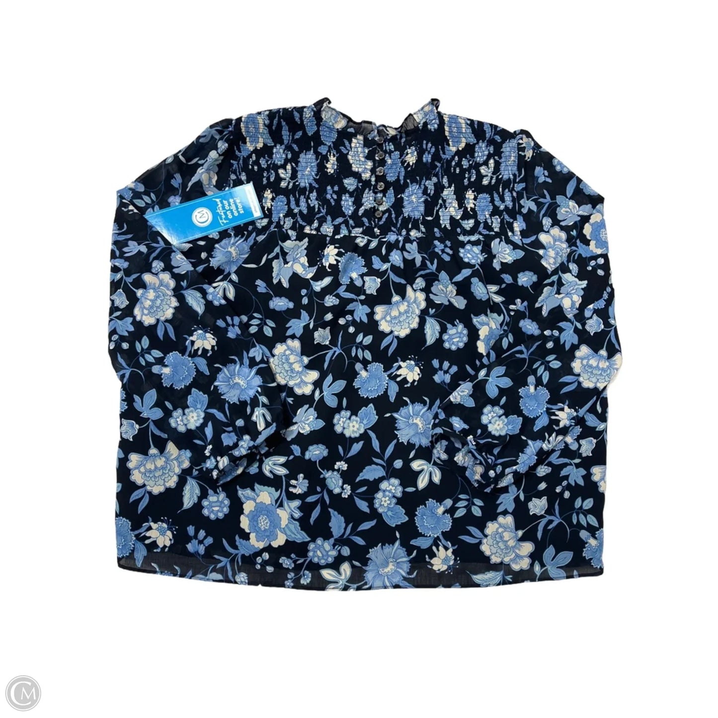 Top Long Sleeve By J. Crew In Blue, Size: Xl