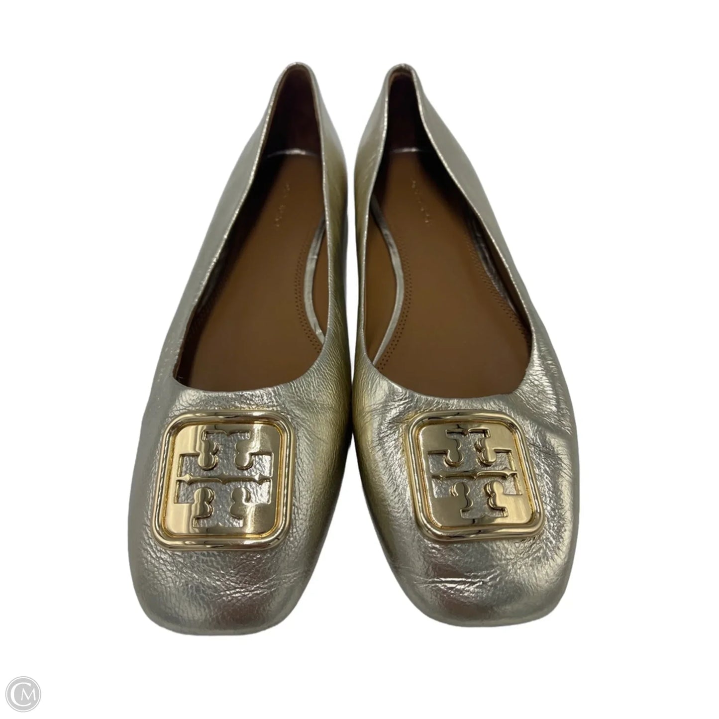 Shoes Designer By Tory Burch In Gold, Size: 8.5