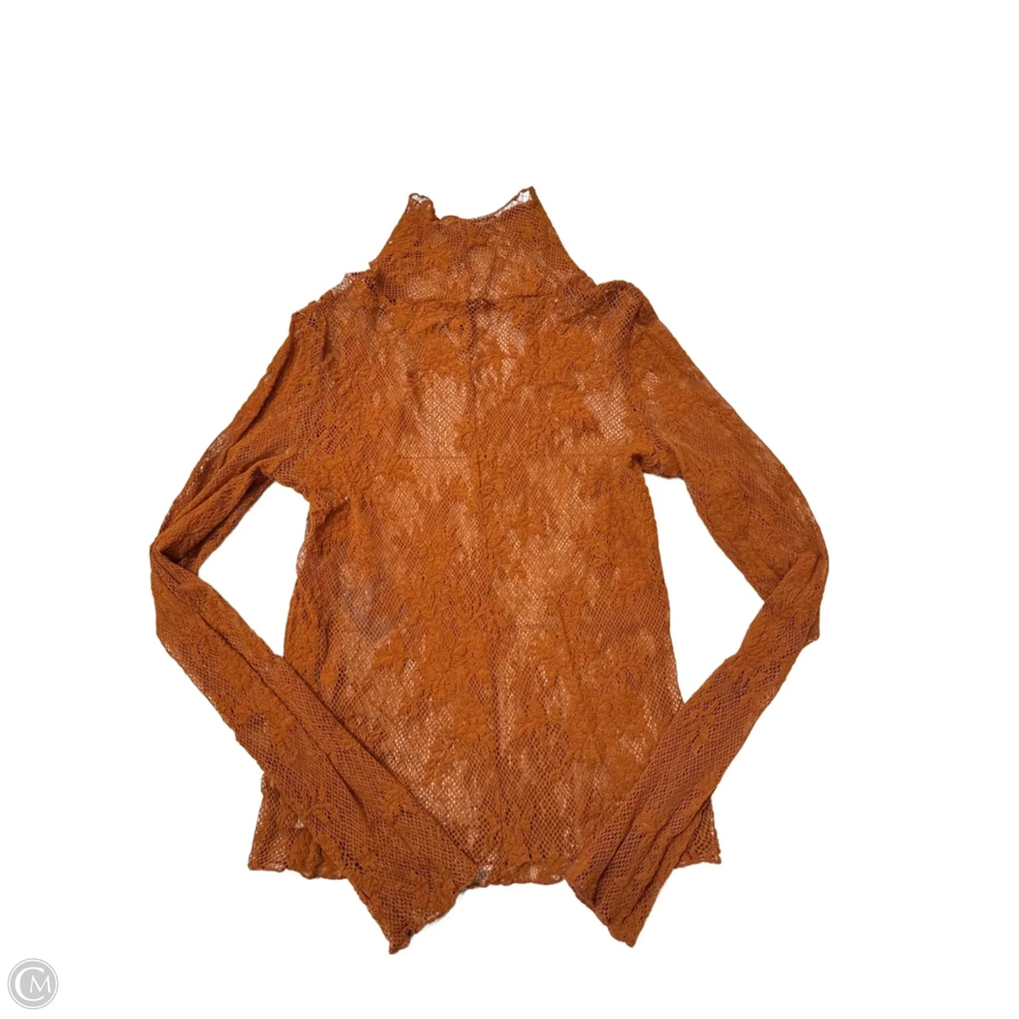 Top Long Sleeve By Free People In Orange, Size: M