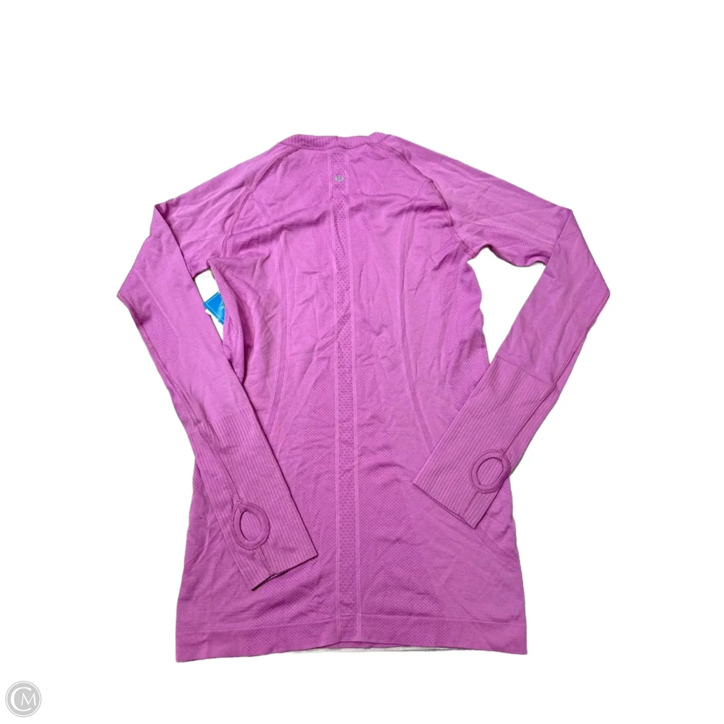 Athletic Top Long Sleeve Collar By Lululemon In Purple, Size: S