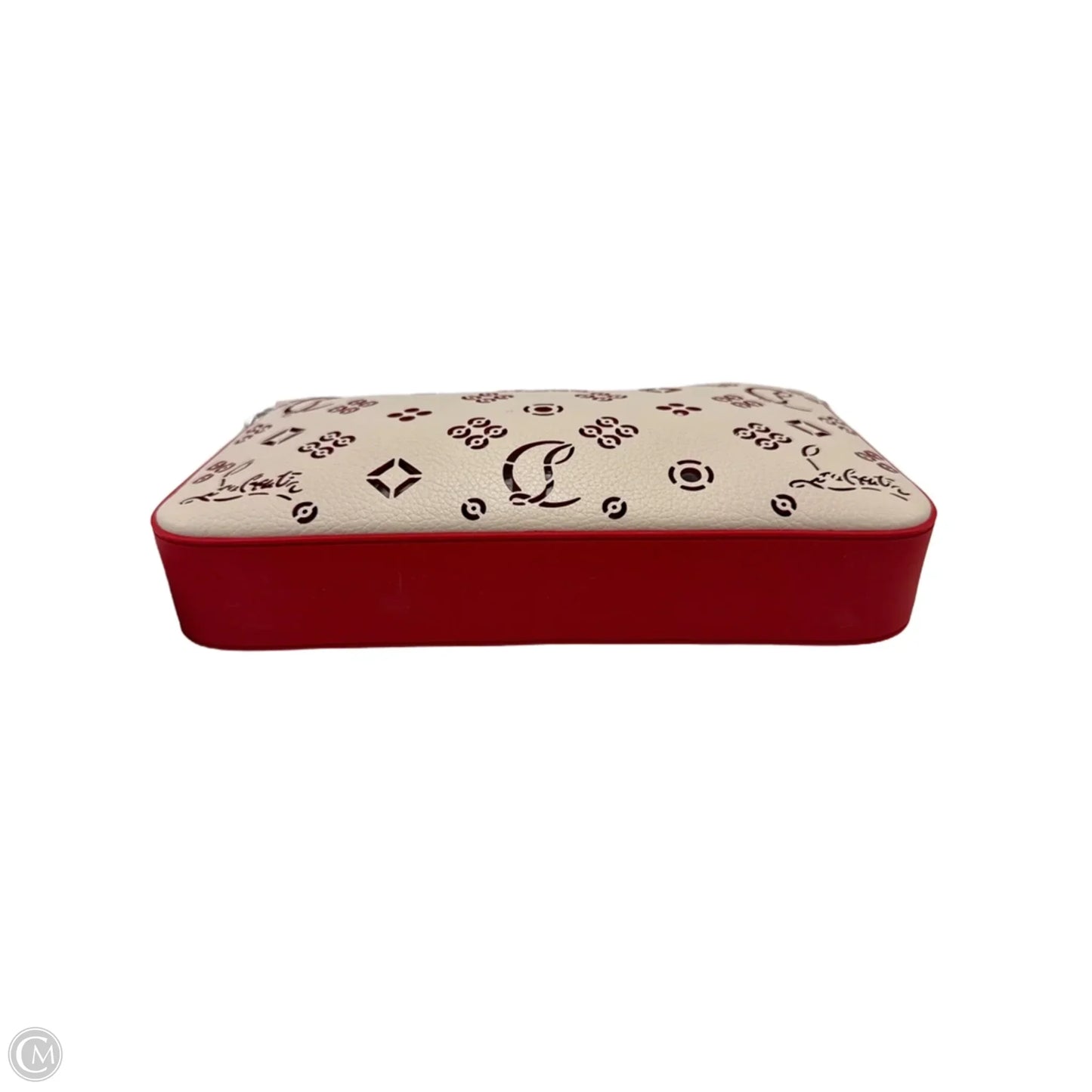 Christian Louboutin Calfskin Loubila Luxury Chain Clutch Handbag