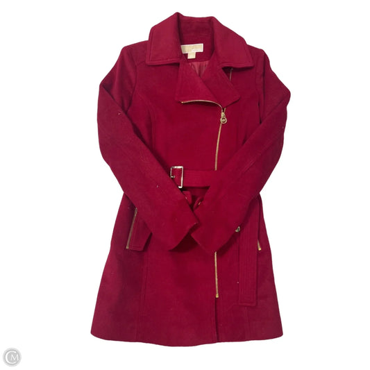 Coat Designer By Michael Kors In Red, Size: S