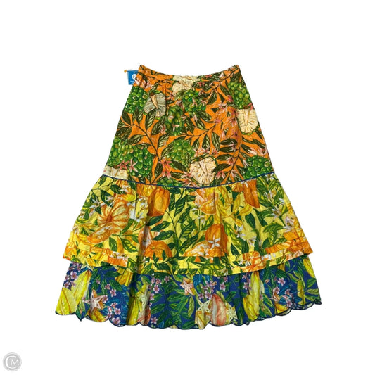 Skirt Maxi By Farm Rio In Multi-colored, Size: M