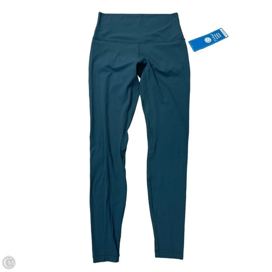 Athletic Leggings By Lululemon In Teal, Size: M