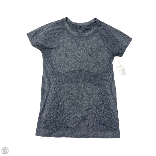 Athletic Top Short Sleeve By Athleta In Grey, Size: S