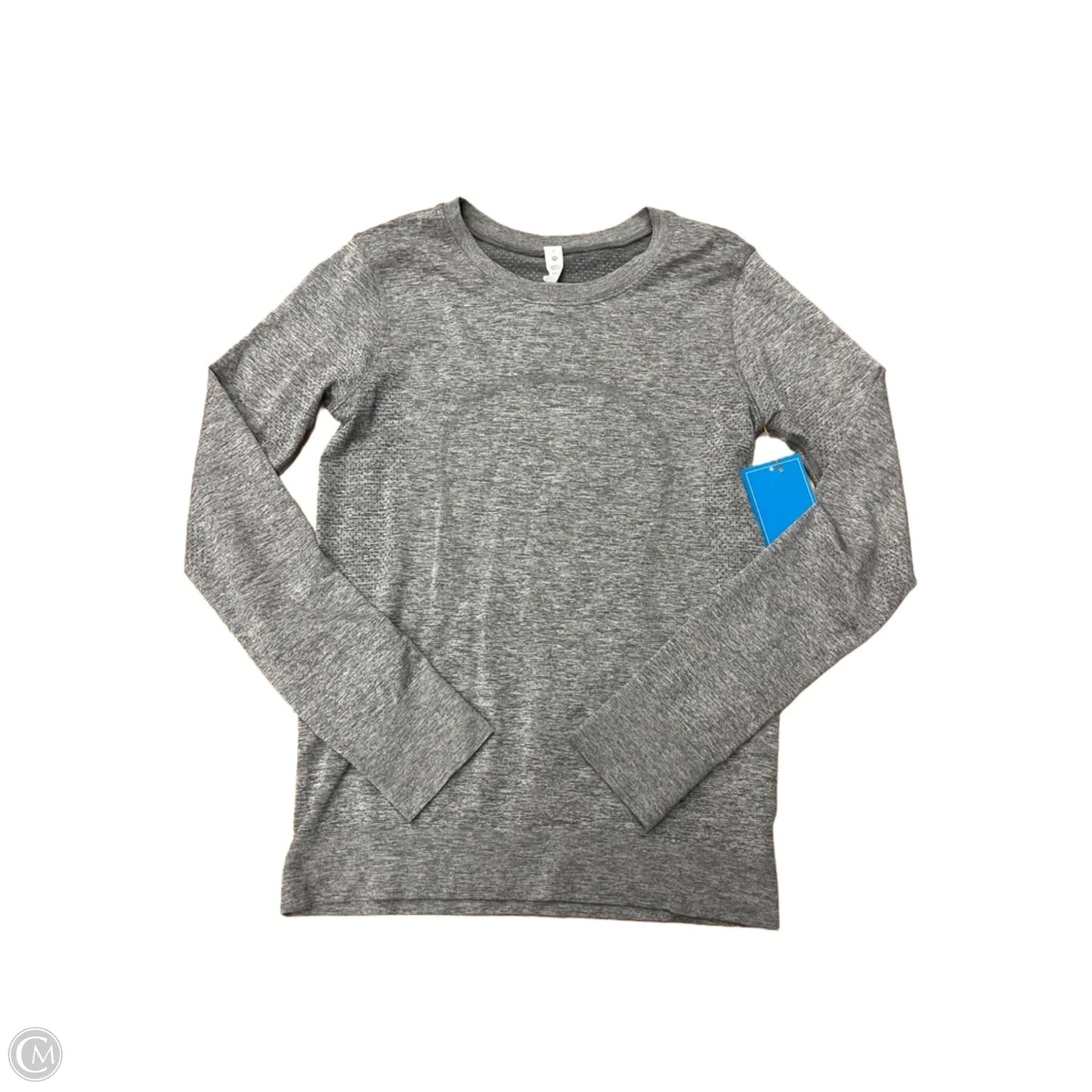 Top Long Sleeve By Lululemon In Grey, Size: Xs