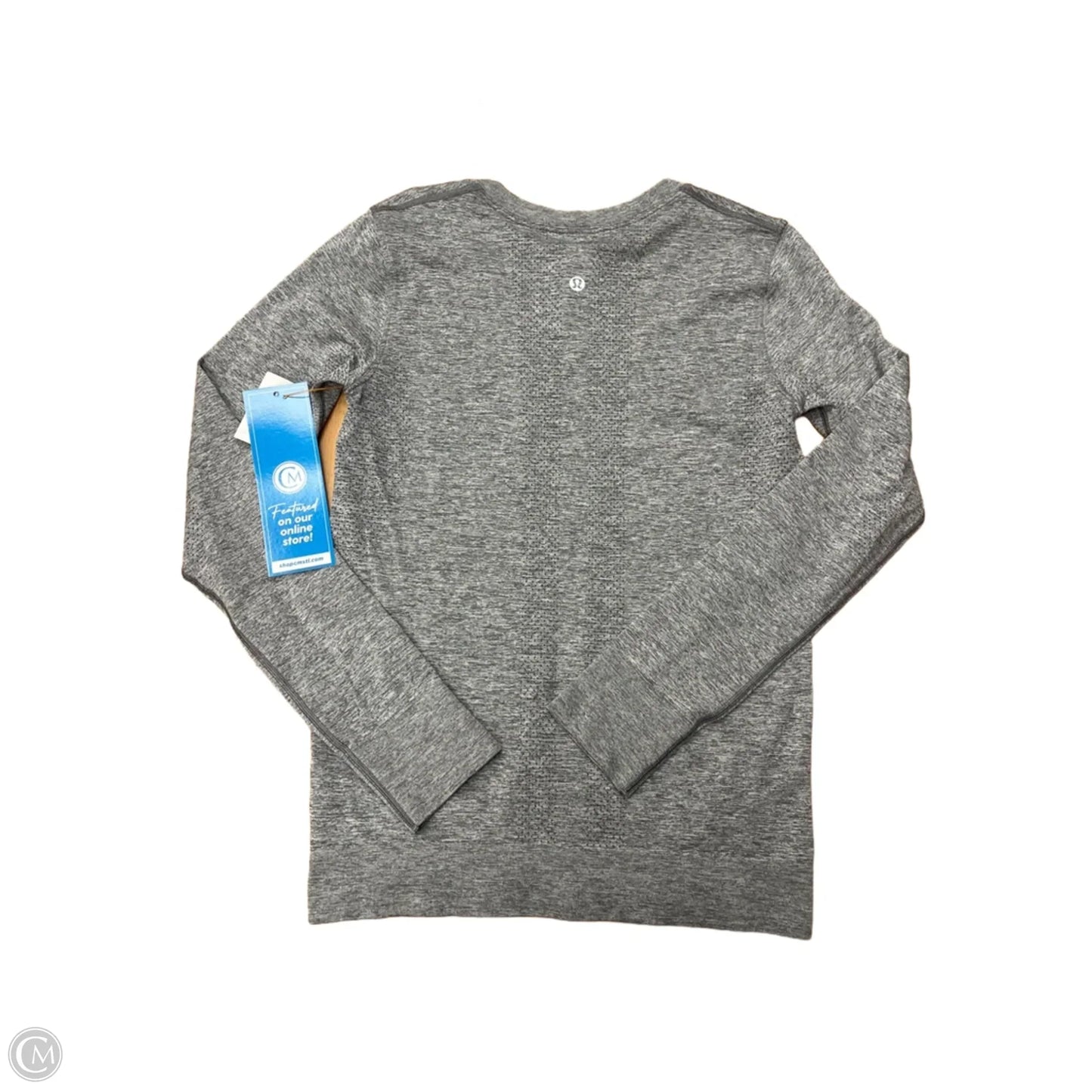 Top Long Sleeve By Lululemon In Grey, Size: Xs