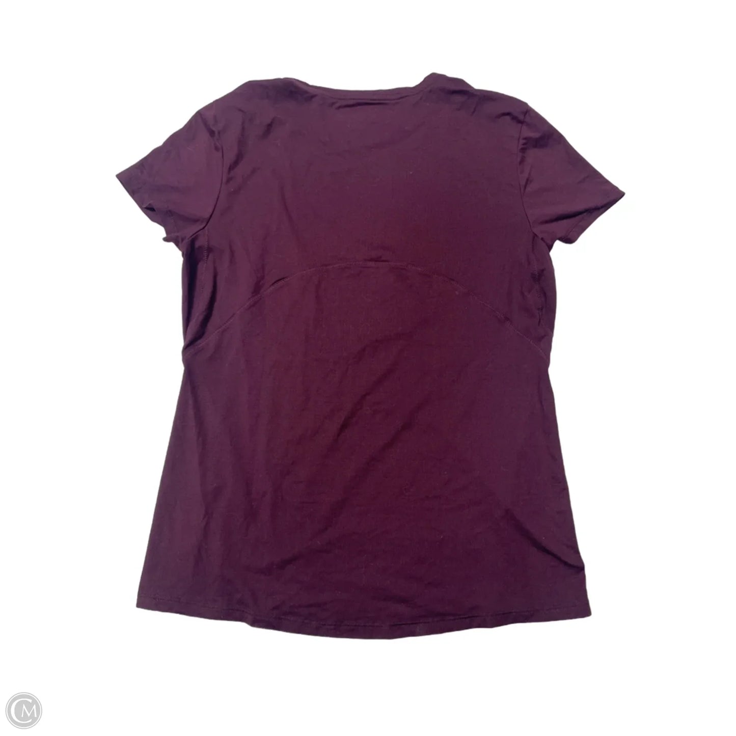 Athletic Top Short Sleeve By Athleta In Maroon, Size: M