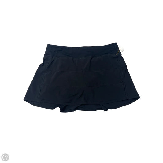 Athletic Skort By Lululemon In Black, Size: M