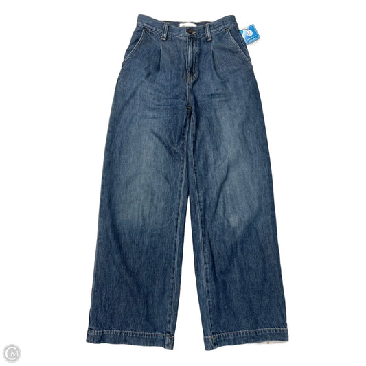 Jeans Wide Leg By Madewell In Blue, Size: 0