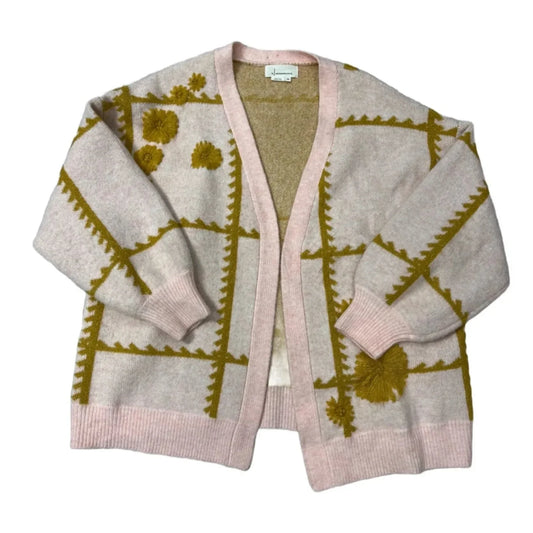 Sweater Cardigan By Anthropologie In Pink, Size: OSFM