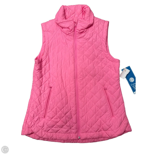 Vest Puffer & Quilted By Talbots In Pink, Size: M