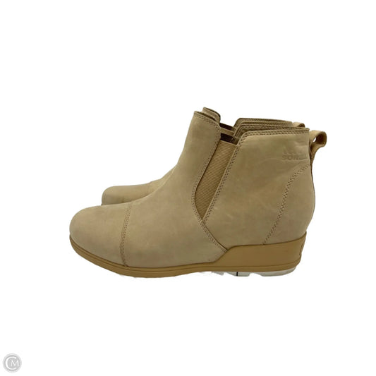 Boots Ankle Heels By Sorel In Tan, Size: 12