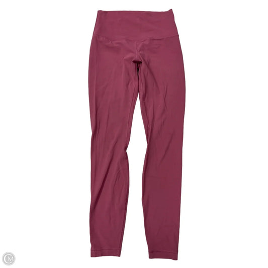 Athletic Leggings By Lululemon In Pink, Size: S