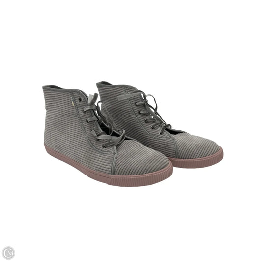 New! Shoes Flats By Toms In Grey & Pink, Size: 10