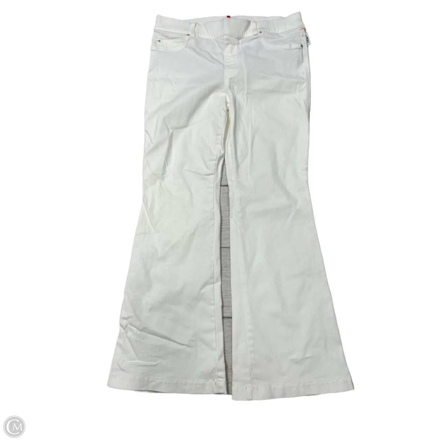 Jeans Flared By Spanx In White, Size: Xl