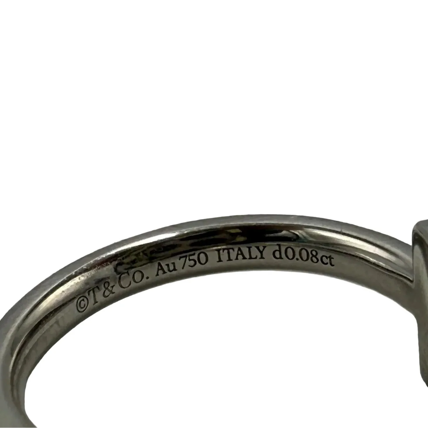 Tiffany And Company 18K T1 Luxury Ring With Diamonds, Size: 5.5