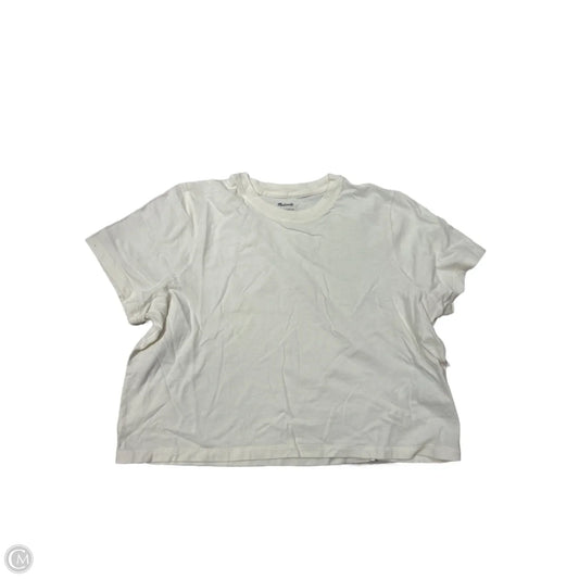 Top Short Sleeve Basic By Madewell In Cream, Size: M