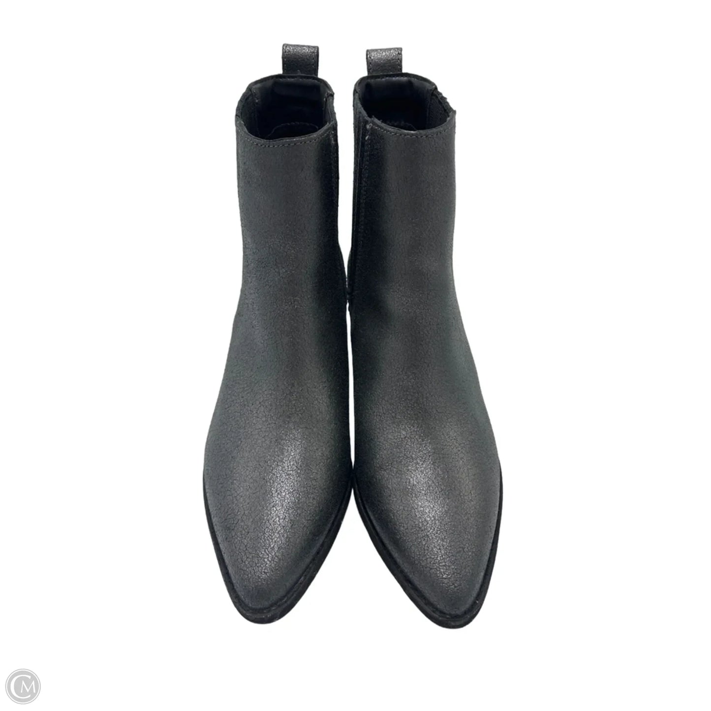 Boots Ankle Heels By Clarks In Silver, Size: 5