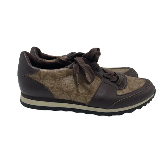 Shoes Designer By Coach In Brown, Size: 7.5