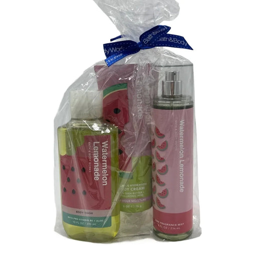 New! Watermelon Lemonade 3pc. Fragrance Set By Bath And Body Works