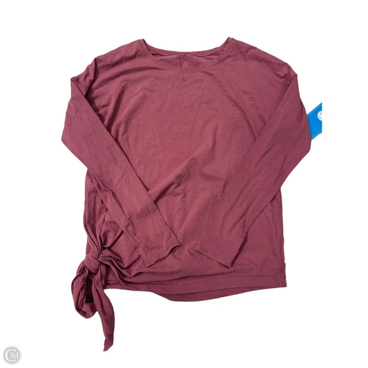 Athletic Top Long Sleeve Crewneck By Lululemon In Pink, Size: S