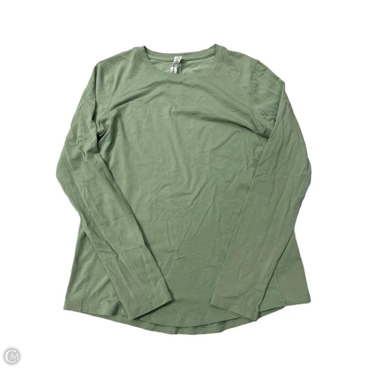 Athletic Top Long Sleeve Crewneck By Lululemon In Green, Size: S