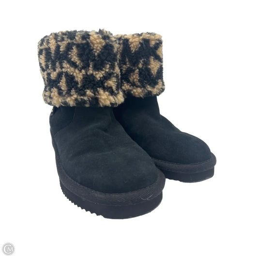 Boots Designer By Michael Kors In Black & Brown, Size: 7
