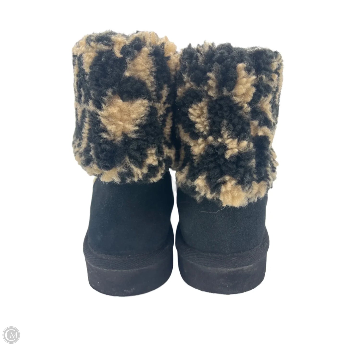 Boots Designer By Michael Kors In Black & Brown, Size: 7