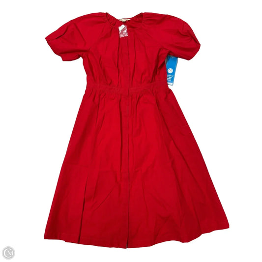 New! Dress Casual Midi By Brooks Brothers In Red, Size: L