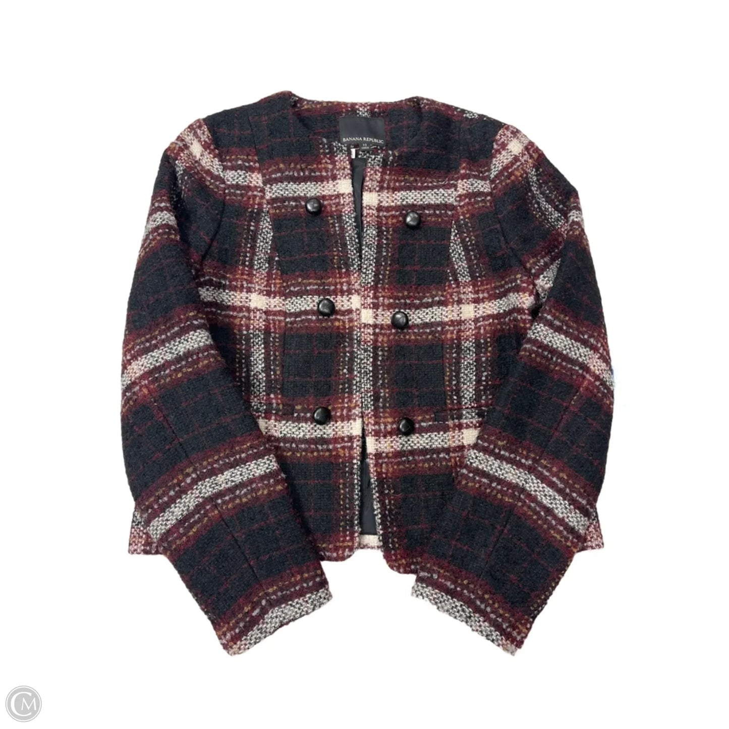 Jacket Other By Banana Republic In Plaid Pattern, Size: L