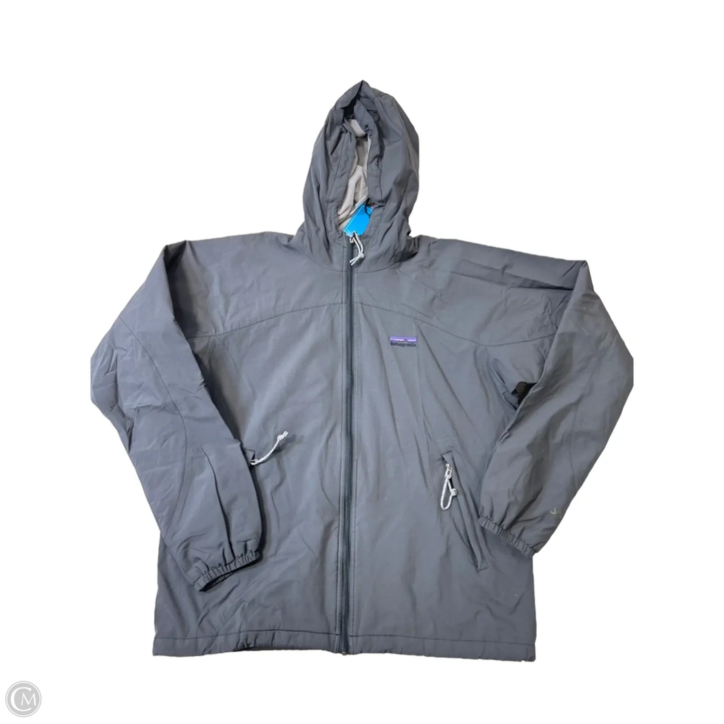 Athletic Jacket By Patagonia In Grey, Size: L