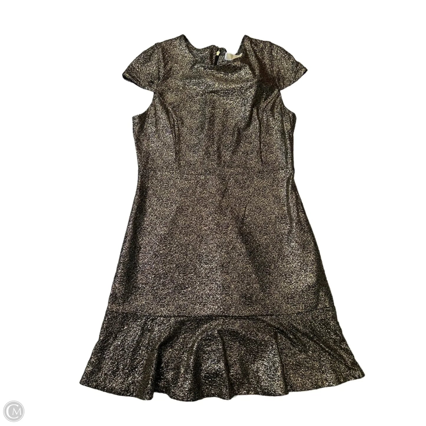 Dress Designer By Michael Kors In Gold, Size: L