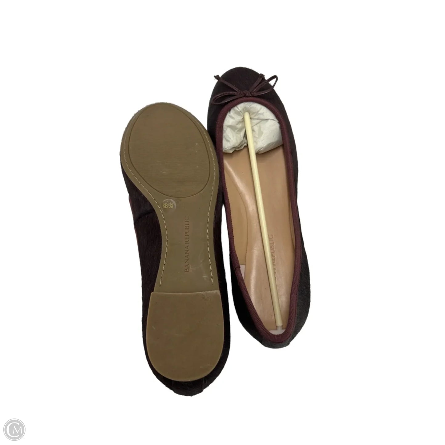Like New! Shoes Flats By Banana Republic In Maroon, Size: 8