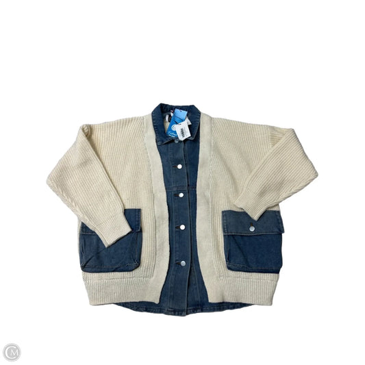 New! Jacket Other By Mable In Blue & Cream, Size: Osfm
