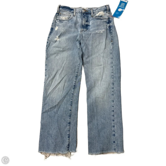 Jeans Cropped By Frame In Blue, Size: 0
