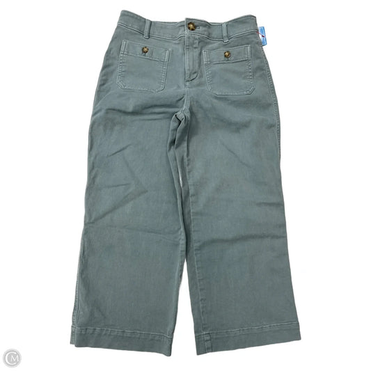 Pants Cropped By Loft In Green, Size: 4p