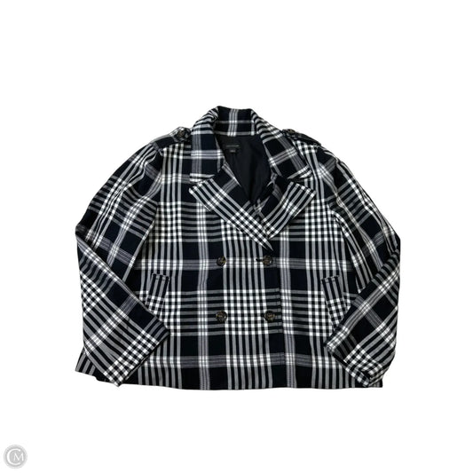 Jacket Other By Ann Taylor In Black & White, Size: L