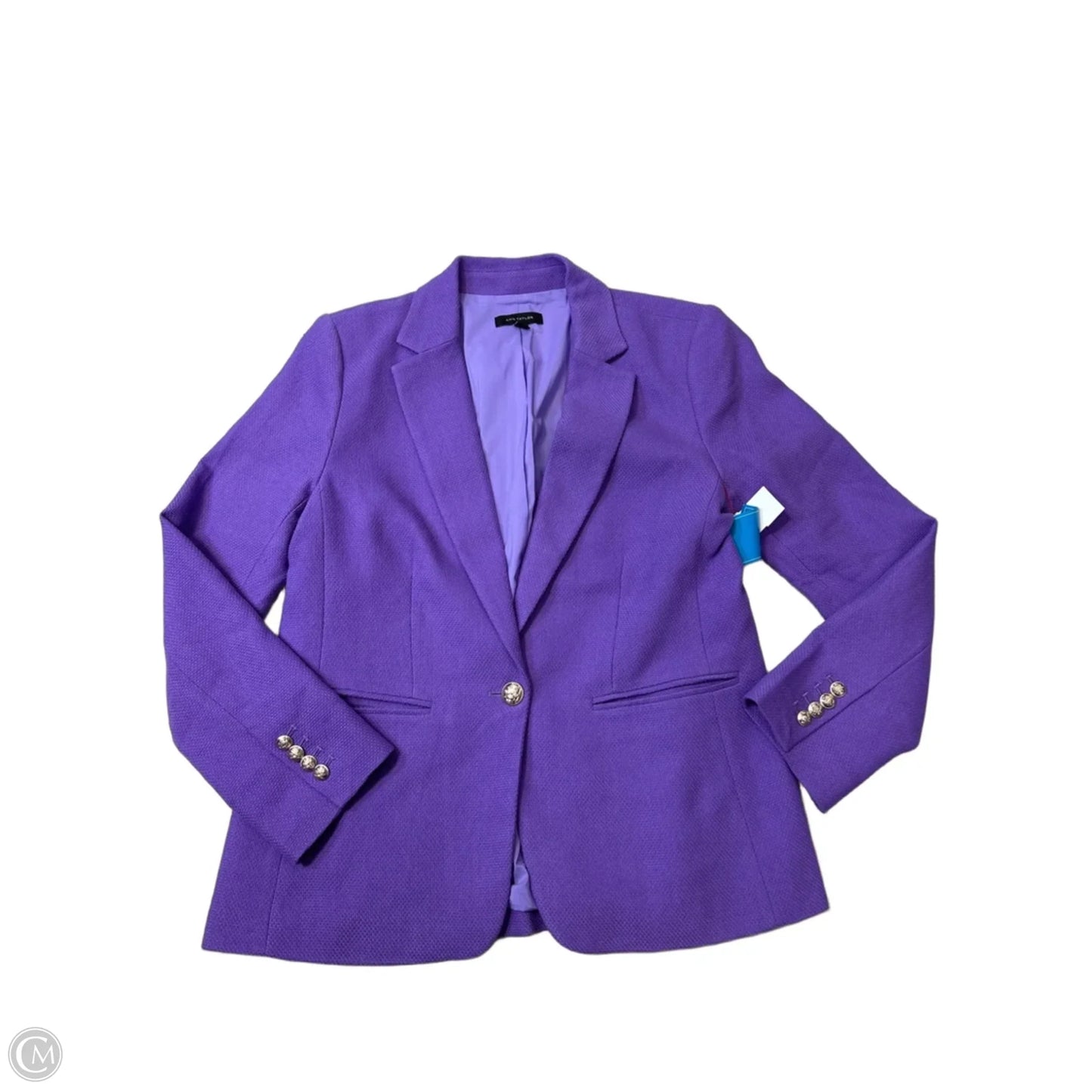 Blazer By Ann Taylor In Purple, Size: M