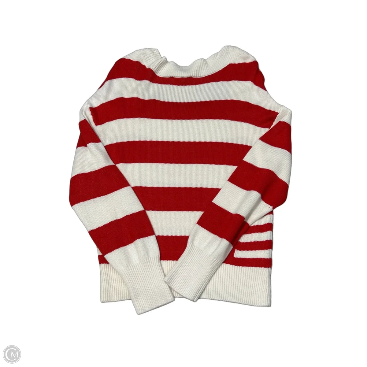 Ann Taylor Sweater in Red & White, Size M