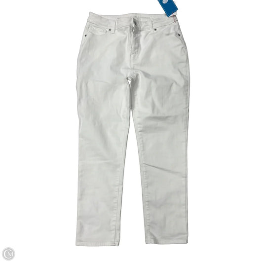 Jeans Straight By Chicos In White, Size: 10