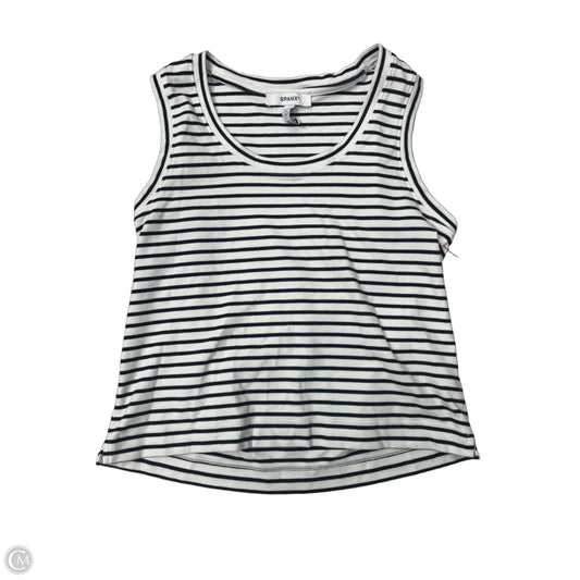 Top Sleeveless By Spanx In Striped Pattern, Size: M