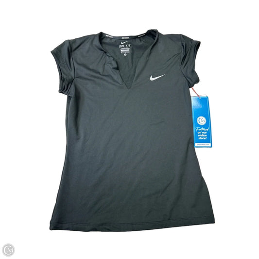 Athletic Top Short Sleeve By Nike Apparel In Black, Size: M
