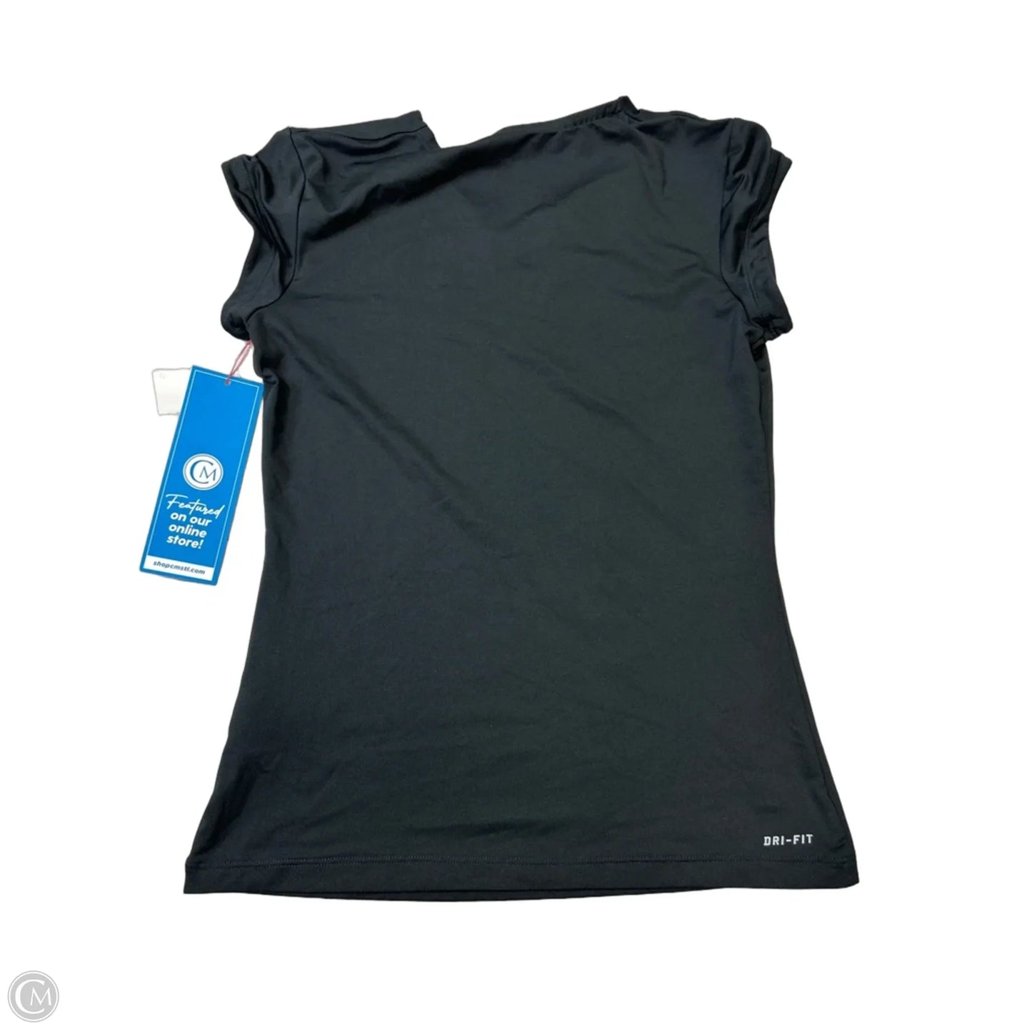 Athletic Top Short Sleeve By Nike Apparel In Black, Size: M