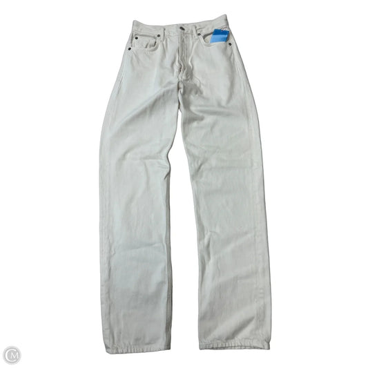 Jeans Straight By Agolde In White, Size: 0